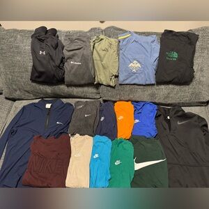 Nike, North Face, Columbia, Howler Bros Short Sleeve Tees & 2 Nike quarter zips